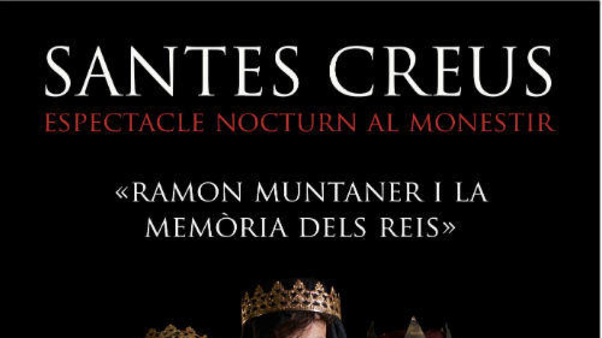 Santes Creus, escenari d'espectacle nocturn