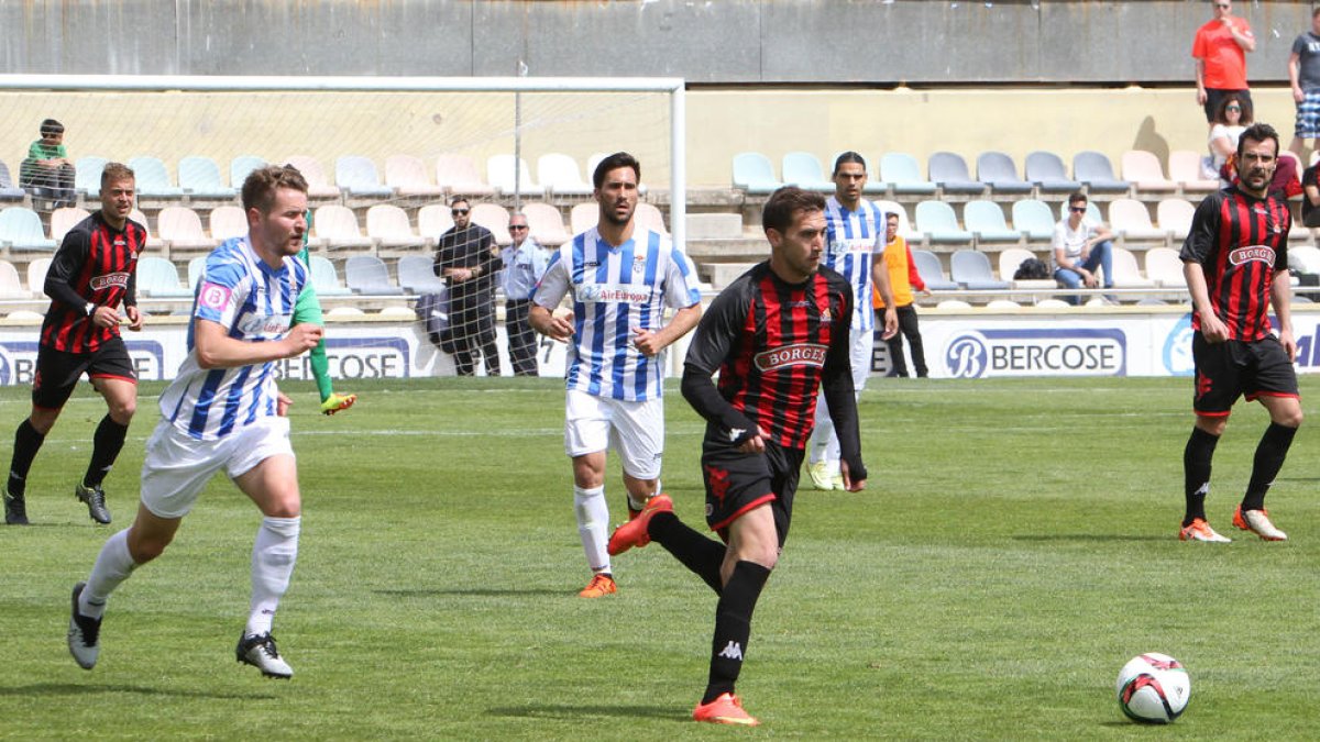 Alberto Benito, durant el partit de tornada de la temporada passada contra l'Atlètic Balears.