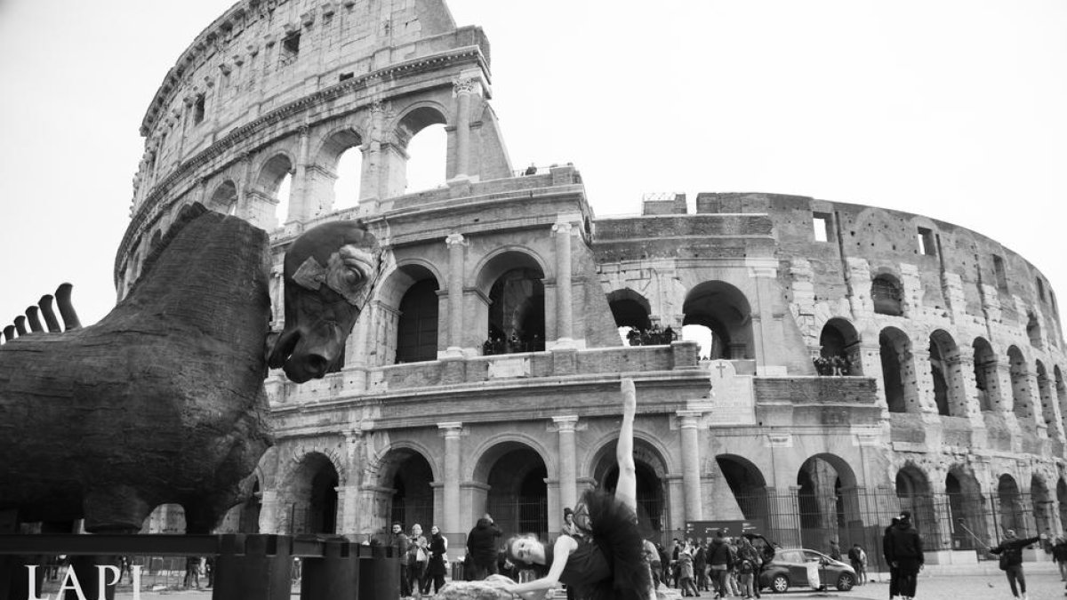 Una de les fotografies captades al Colosseu de la capital italiana.