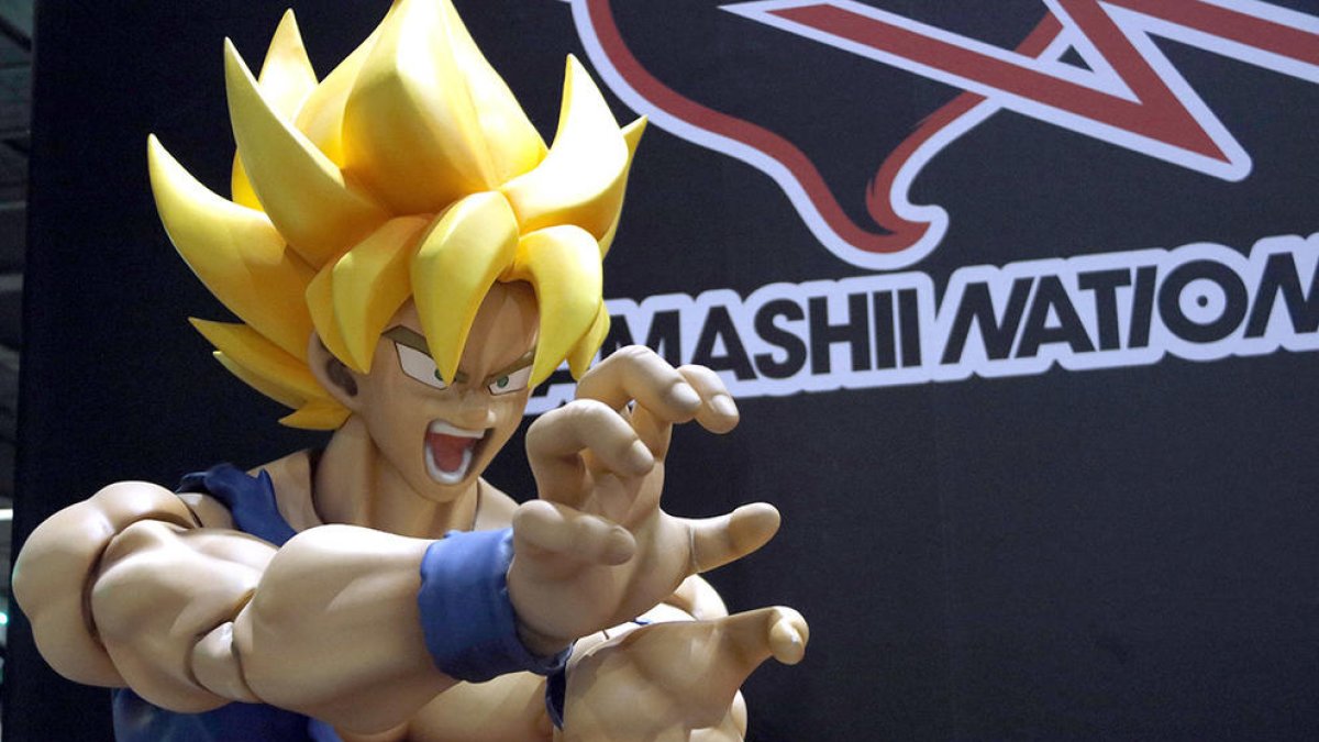 Una figura de Goku, en el XXIII Salón del Manga de Barcelona.