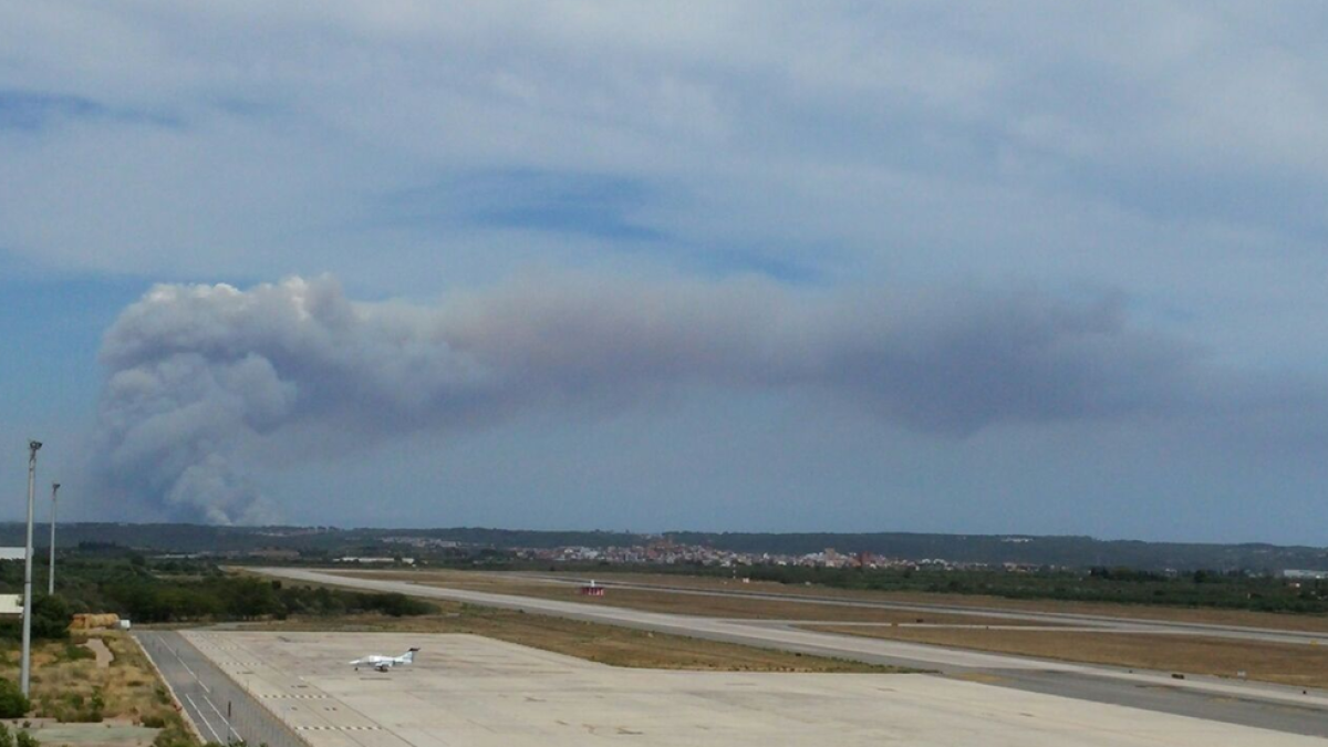 L'Aeroport registra en una sola tarda 68 moviments per extinció d'incendis