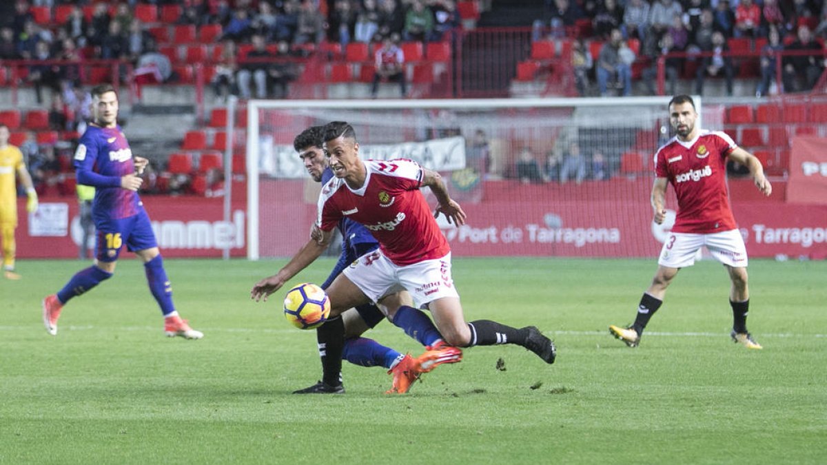 Maikel Mesa, durant la primera meitat.