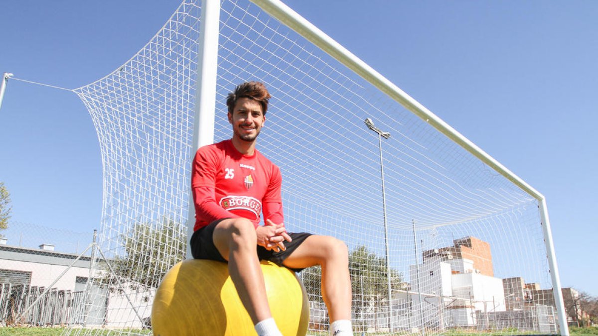 Guzzo, en uno de los anexos del Estadio, después de la sesión de preparación de ayer.