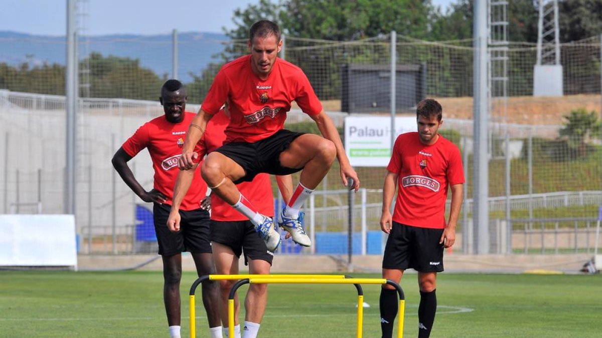 Querol, durante un entrenamiento.