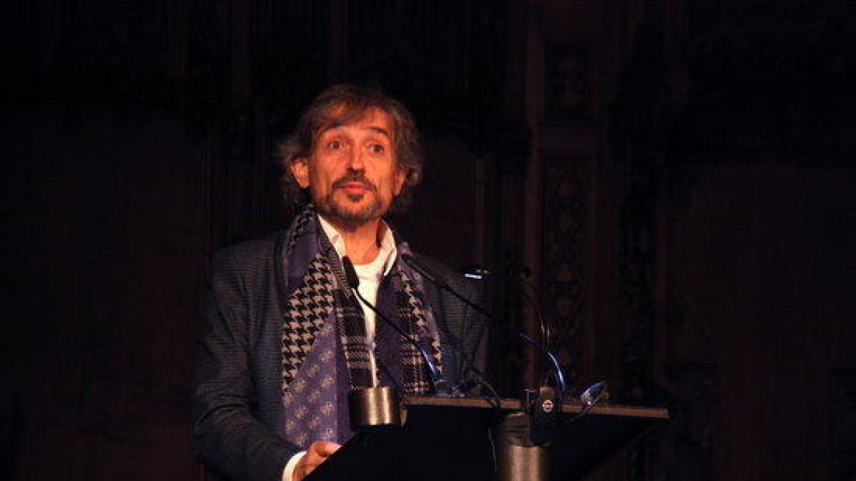 El periodista Carles Capdevila después de recibir el Premio Ciudad de Barcelona, el 15 de febrero del 2016