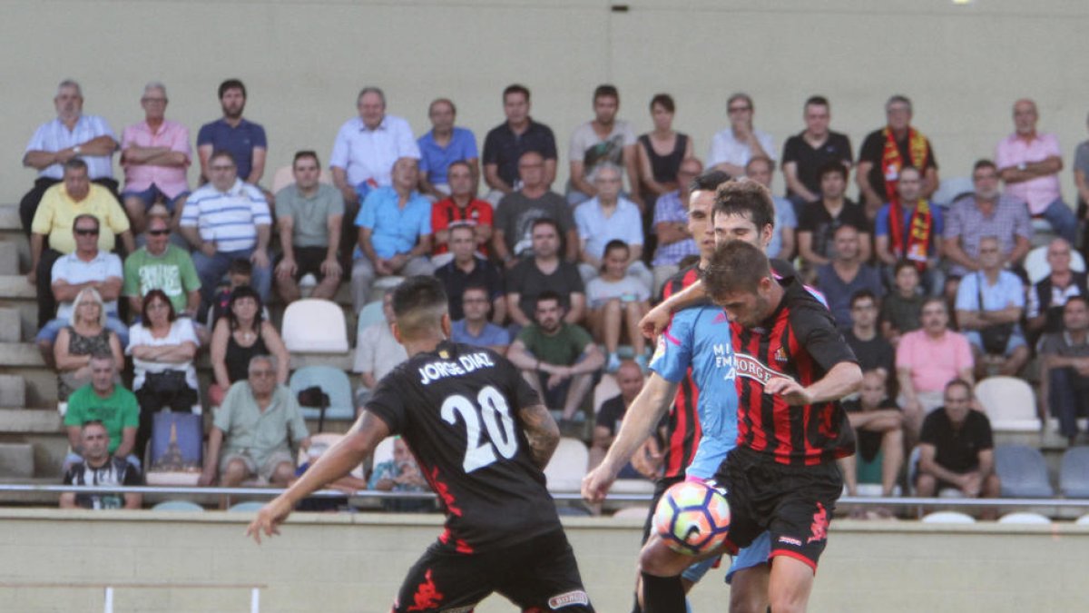 Carbia, durante un partido en el Estadio.