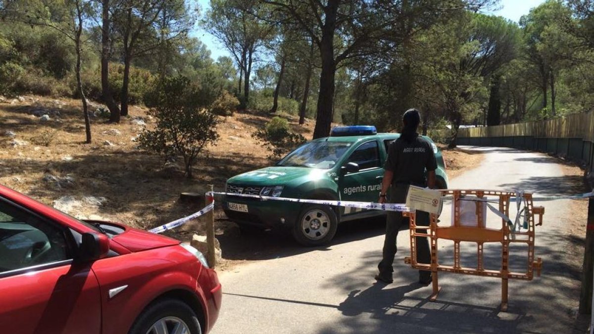 Control de acceso de los agentes rurales en la zona del Montgrí.