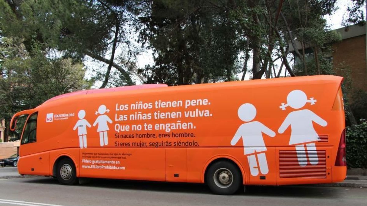 El autobús circuló por las calles de Madrid a principios de semana.