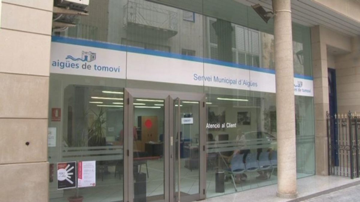 Las oficinas de Aguas de Tomoví en el Vendrell.