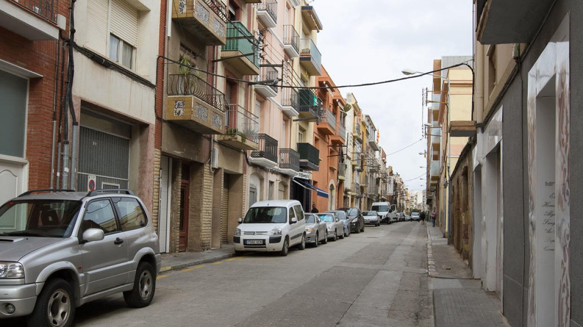 Una imatge del carrer on es duran a terme els treballs un cop finalitzi el període d'exposició.