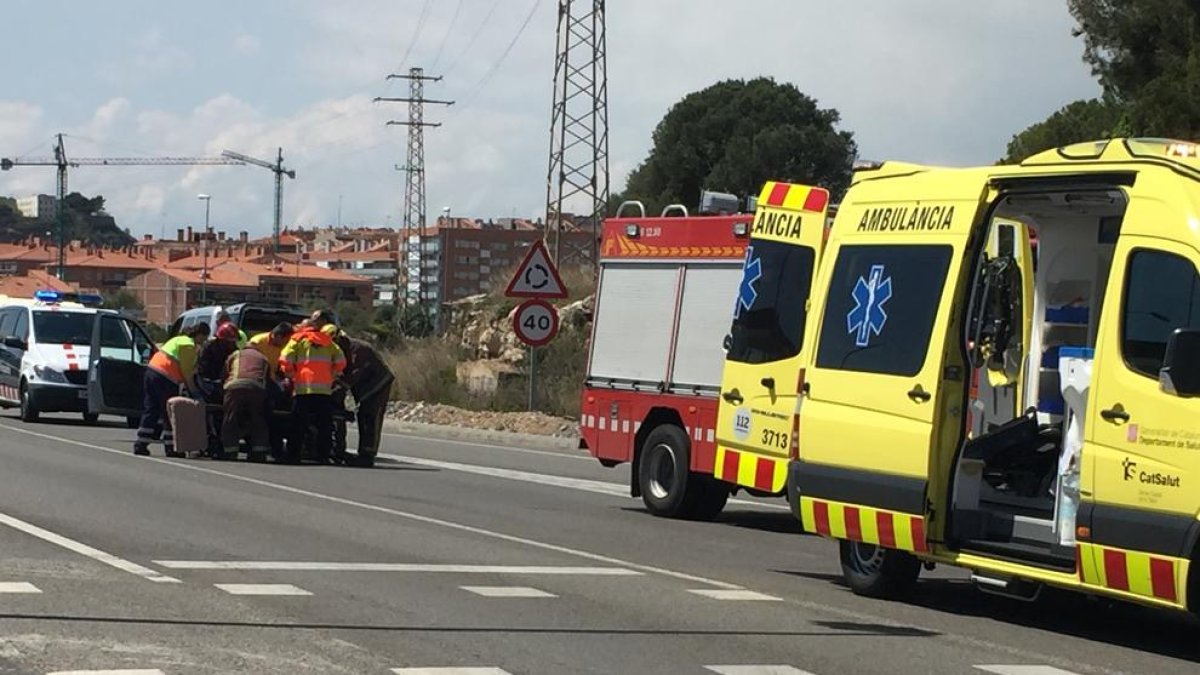 Un ferit en un accident a la N-340 a l'alçada de la Savinosa