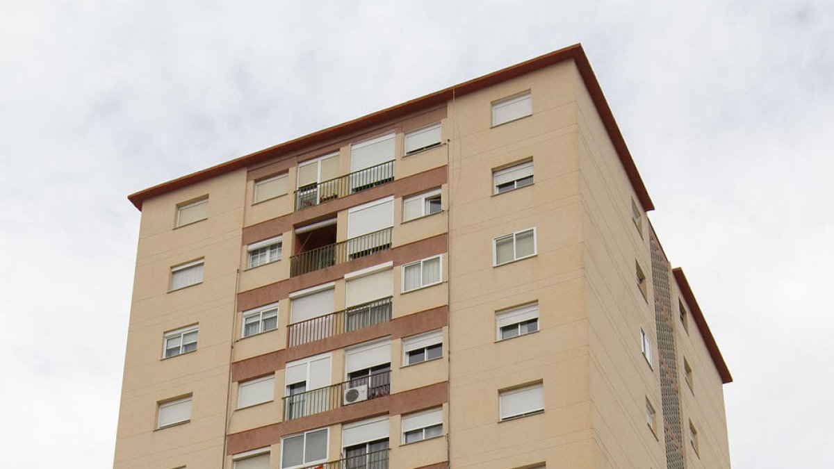 Una imatge del bloc Santiago, on hi ha les mascotes tancades.