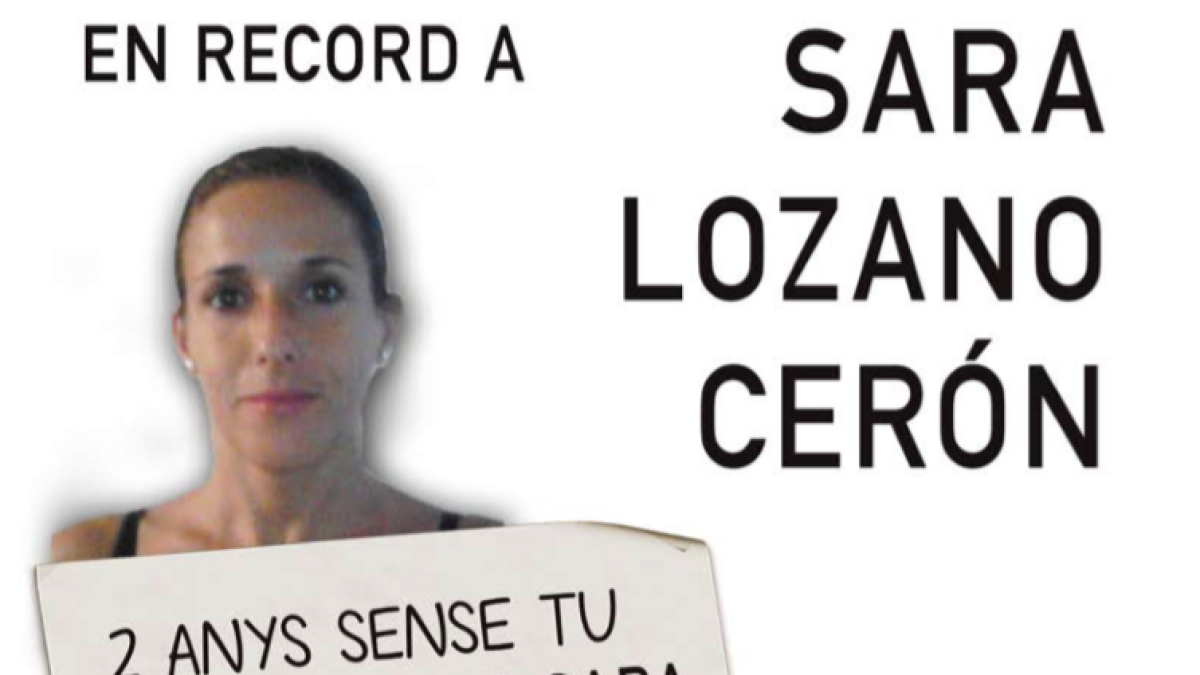 Imatge del cartell de la tercera concentració per demanar justícia per Sara Lozano.