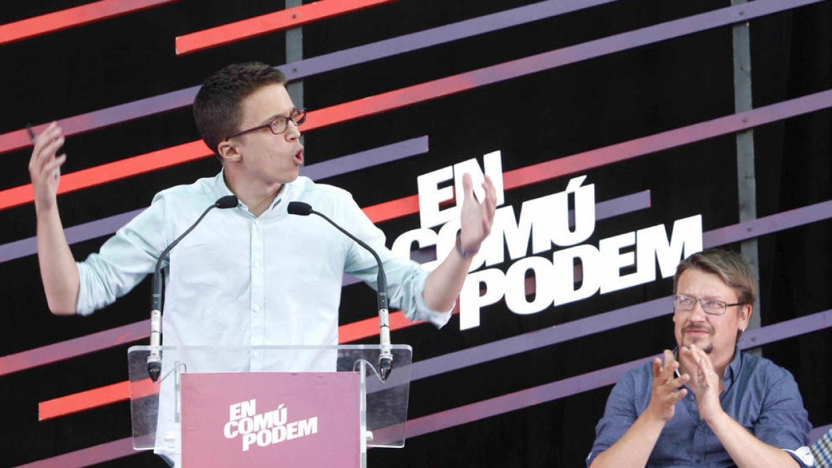 Errejón valora negativament els resultats d'Units Podem