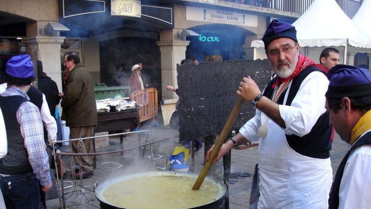 Imatge d'una escudellada realitzada a Andorra la Vella.