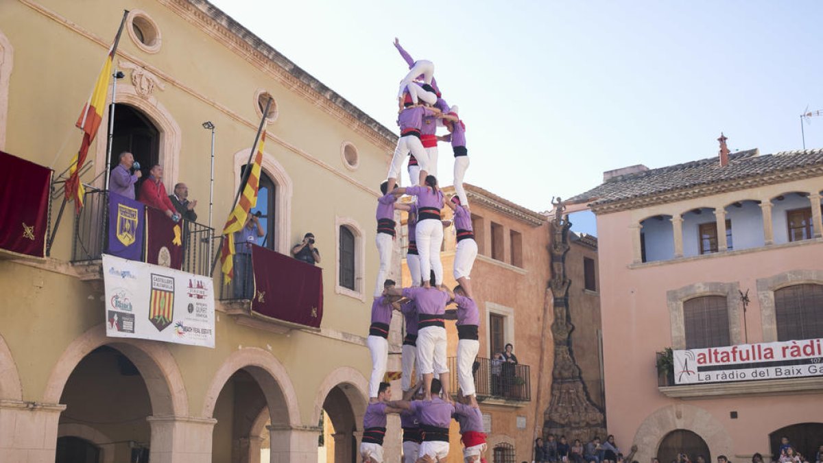 5de7 dels Castellers d'Altafulla a la diada de Sant Martí.