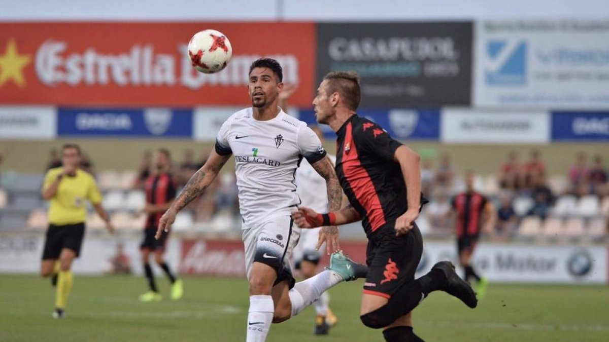 Querol, durante el partido.