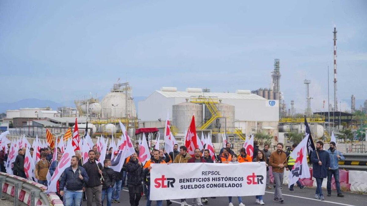 Un momento de la marcha.