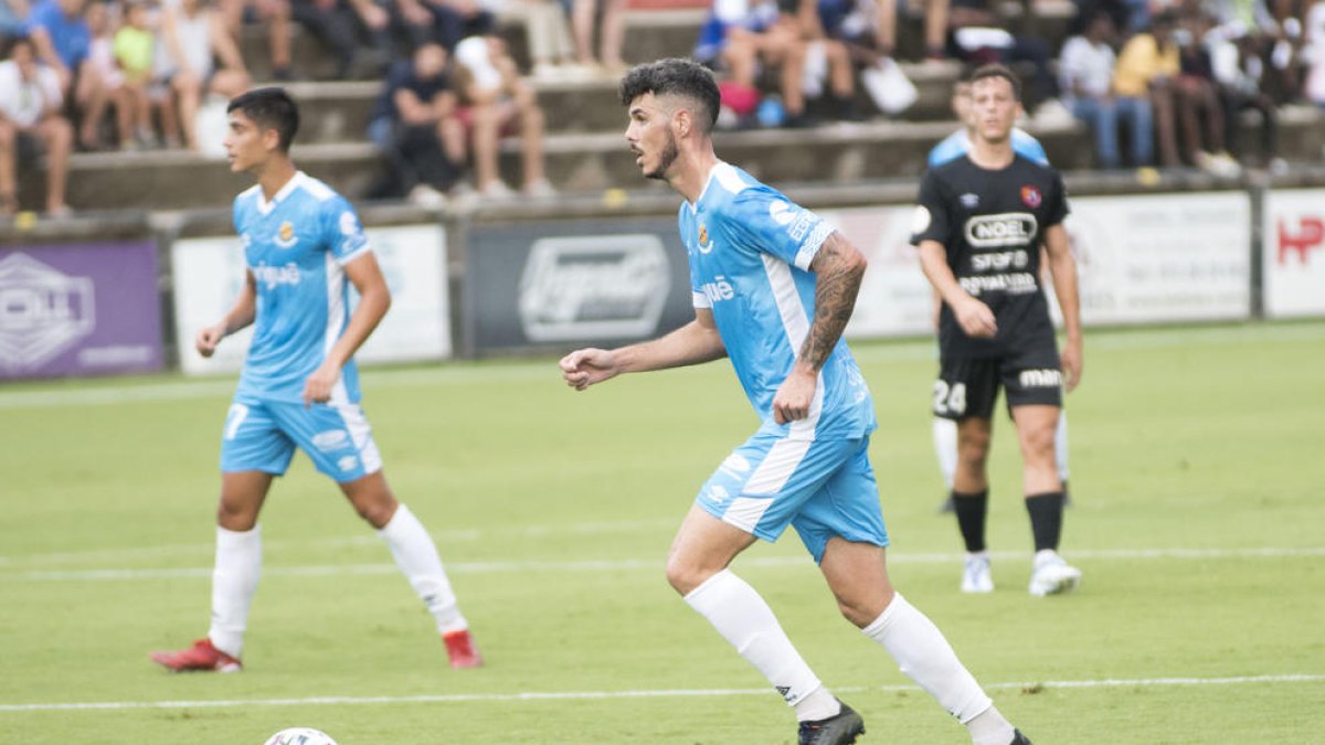 Elías Pérez durante un partido de esta pretemporada.