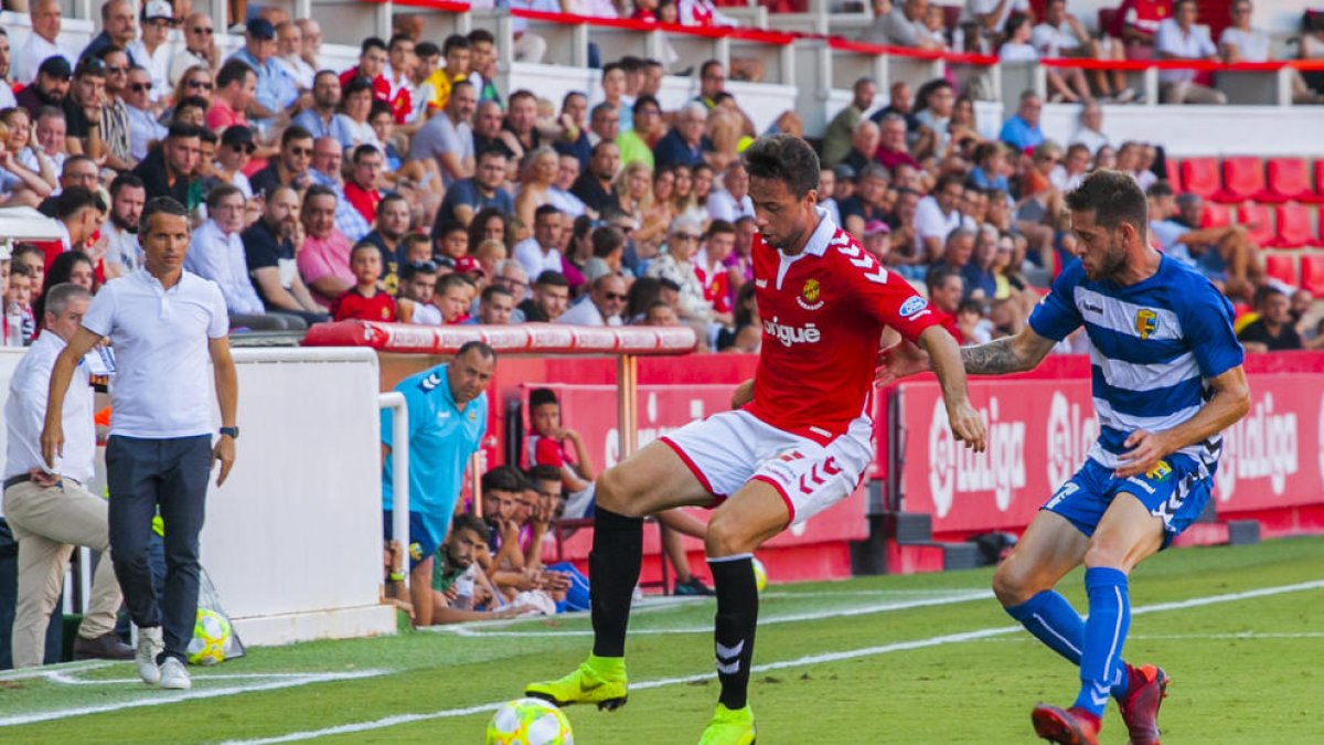 Pedro Martín, durante el Nàstic Llagostera