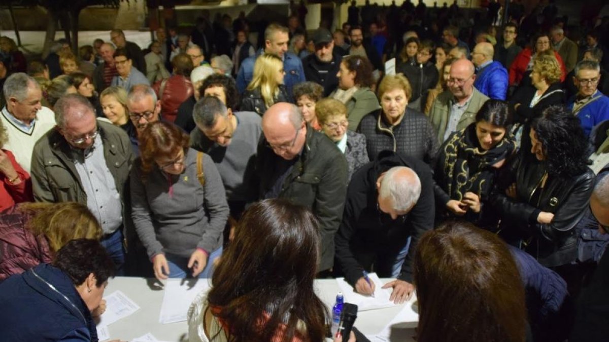 Imagen de las concentraciones en Móra d'Ebre