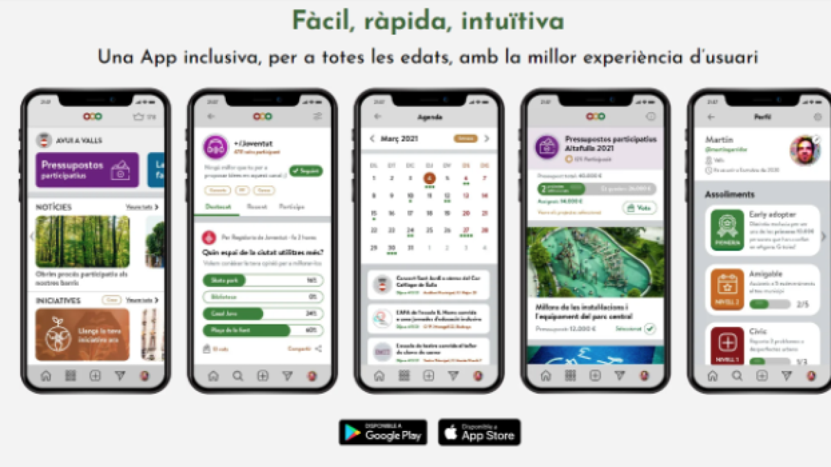 El apliacació está disponible para móviles Android e IOS.