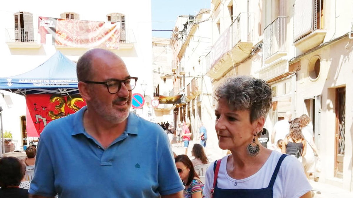 Carles Fuxet con Doris Giglio.