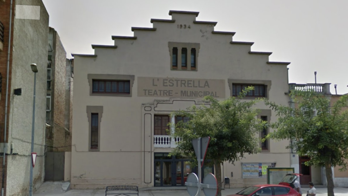 Imatge del Teatre Municipal l'Estrella on es reobrirà el cinema 15 anys després.