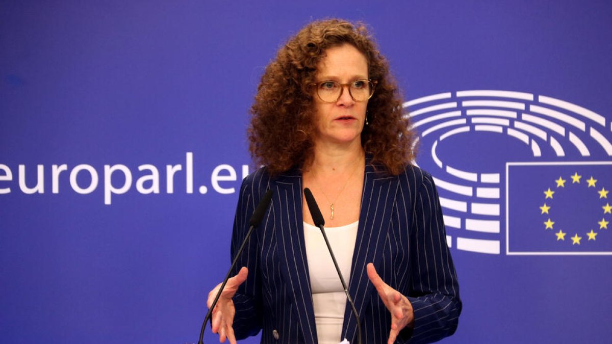 La ponent de l'informe del comitè sobre Pegasus de l'Eurocambra, Sophie in 't Veld.