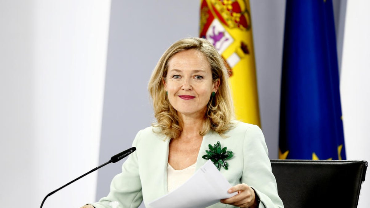 La vicepresidenta Nadia Calviño.