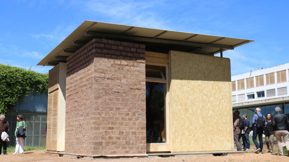 El prototip que s'ha construït a l'Escola d'Arquitectura del Vallès de la UPC.