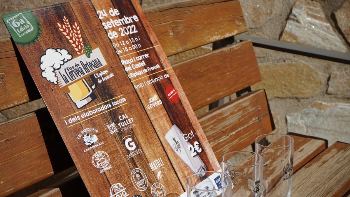 Imatge de la presentació de la 6a Fira de la Cervesa Artesana a l'Espluga de Francolí.