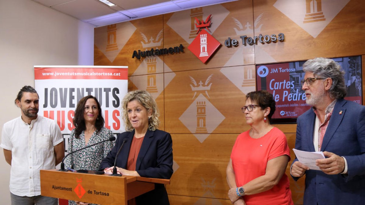 Presentació de l'espectacle 'Les cartes de Pedrell', que es representarà a Tortosa.