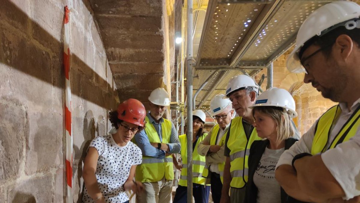 La presidenta de la Diputació de Tarragona, Noemí Llauradó, ha visitado el estado de las obras.