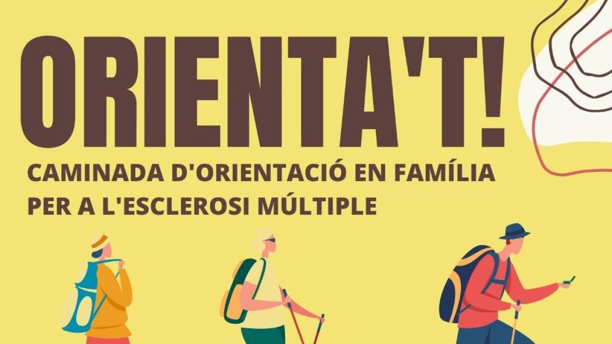 Cartell de la caminada «Orienta't» que es realitzarà a Reus el proper 18 de setembre.