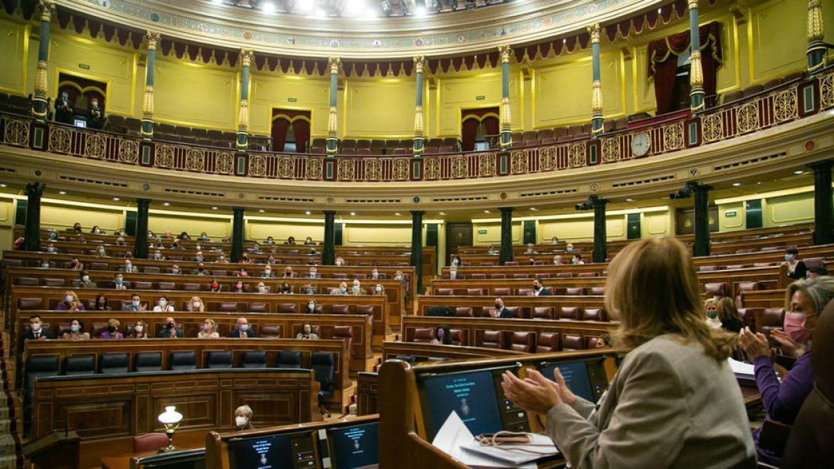 Imatge d'arxiu de l'hemicicle del Congrés dels Diputats.