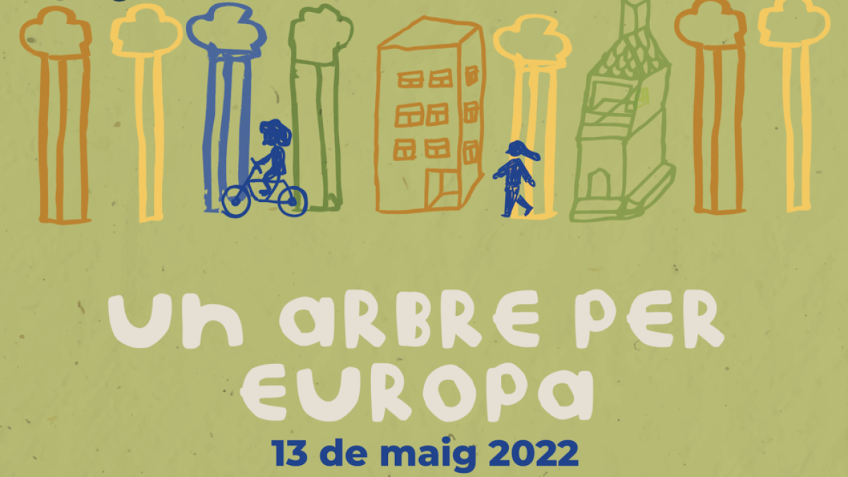 Cartell promocional del projecte «Un arbre per Europa».