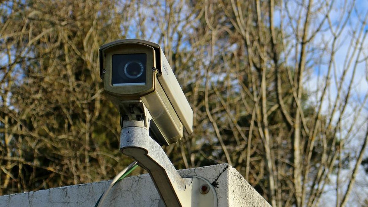 Imagen de una cámara de seguridad.
