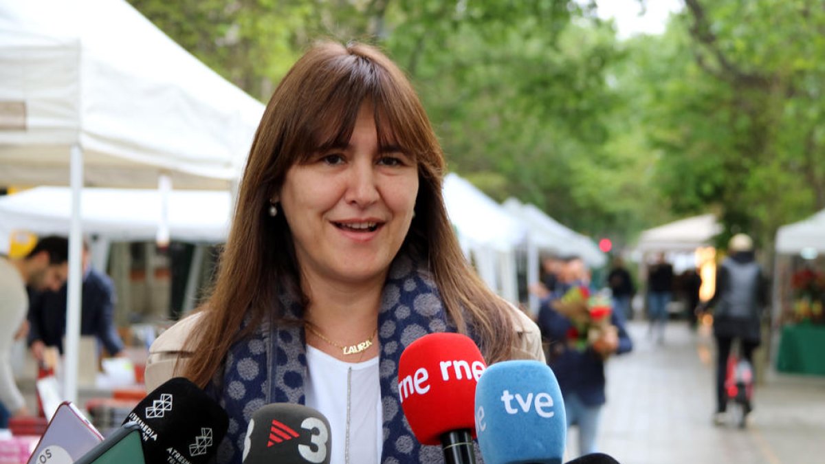 La presidenta del Parlament, Laura Borràs.