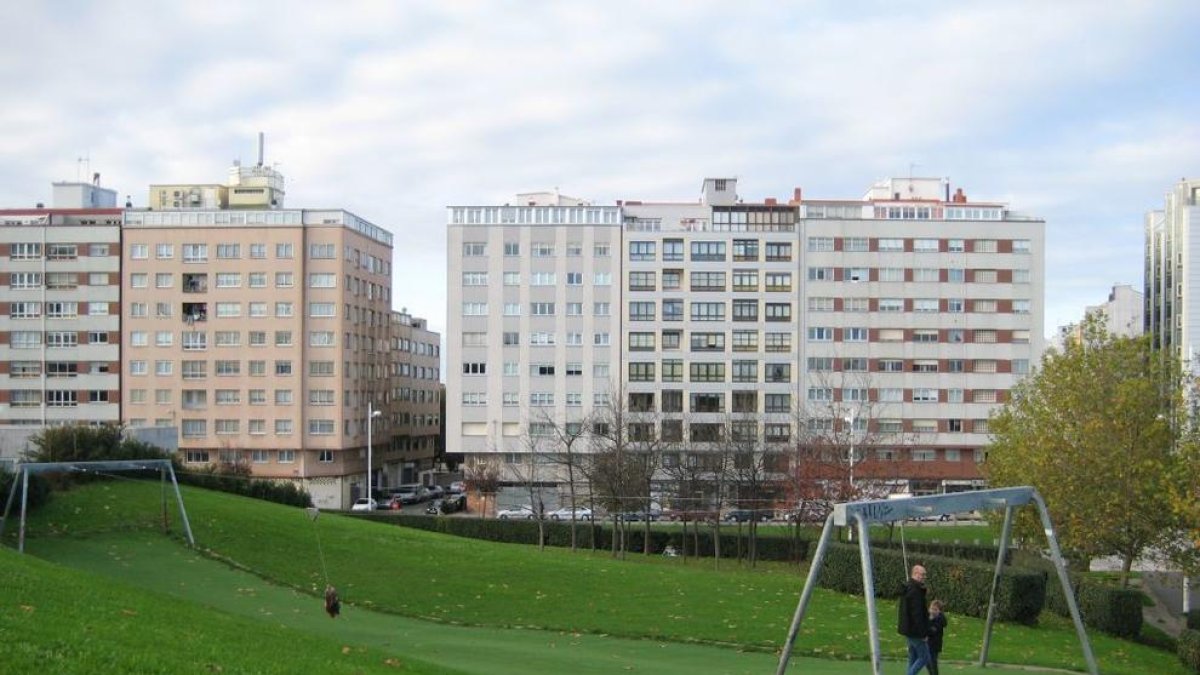 Imagen de archivo de la zona de Eiris en la Coruña, donde se ha producido el accidente.