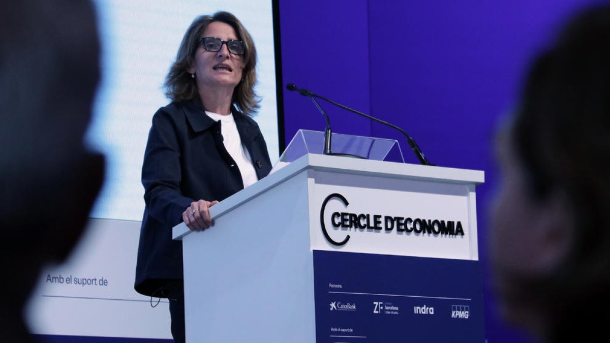 La vicepresidenta tercera del govern espanyol i ministra de Transició Ecològica, Teresa Ribera.