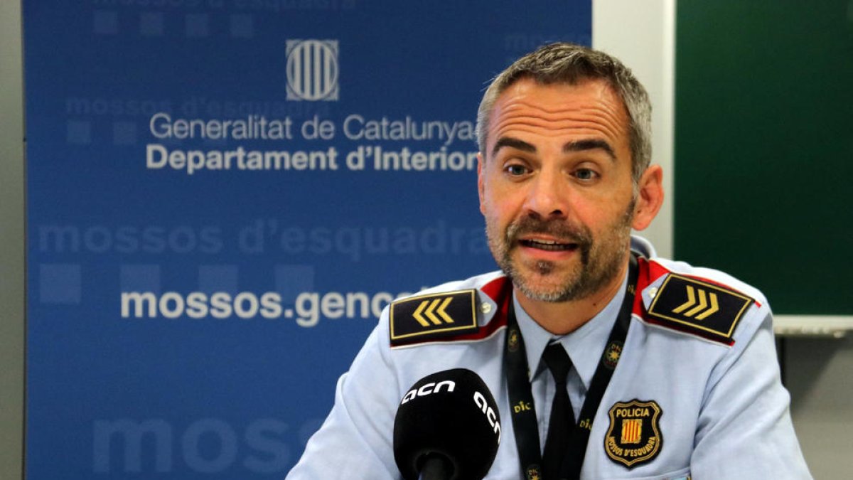 El subinspector José Ángel Merino, cap de l'Àrea Central de Delictes Econòmics dels Mossos d'Esquadra.