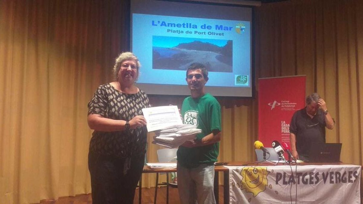 Un momento del acto de entrega de los premios de Playas Vírgenes.