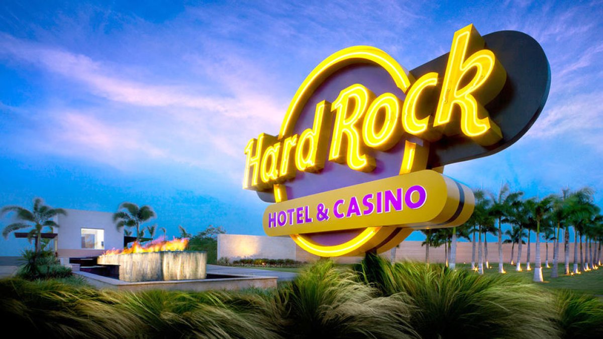 Imagen de un cartel de Hard Rock en Punta Cana