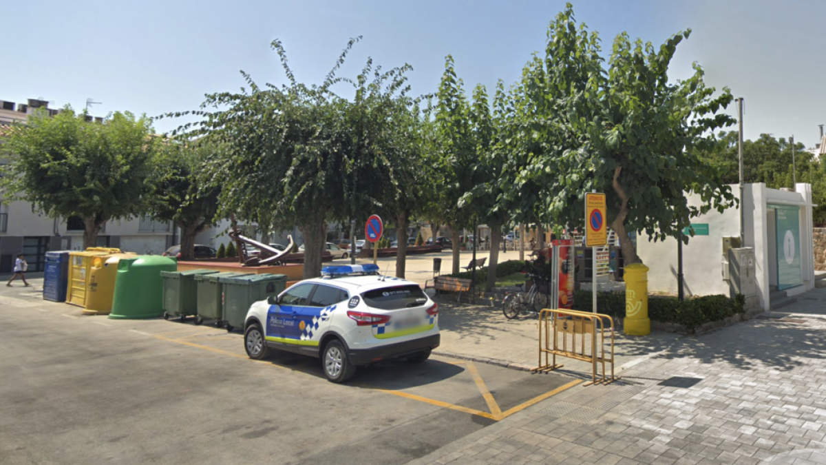 Imatge de la plaça dels Vents d'Altafulla.