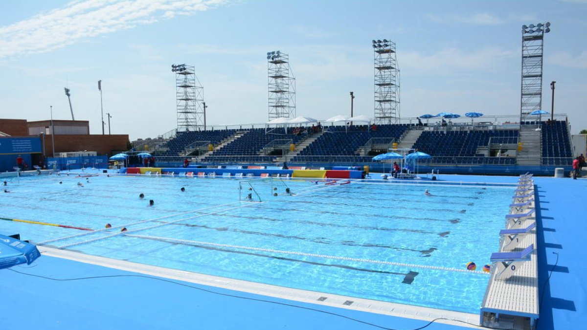 Una imatge d'arxiu de la piscina de l'Anella Mediterrànea.