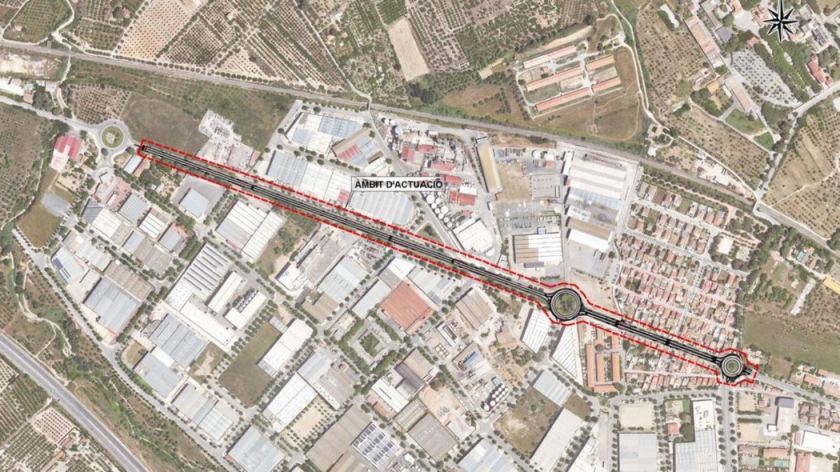 Projecte del carril bici a l'avinguda Falset.