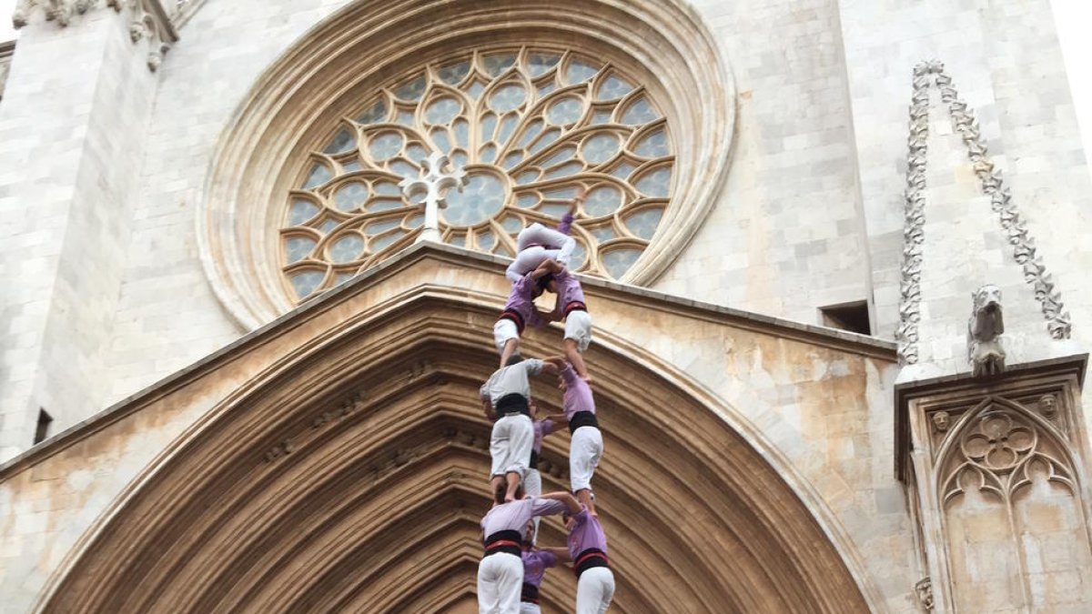 Imatge d'arxiu de la Colla Jove Xiquets de Tarragona.