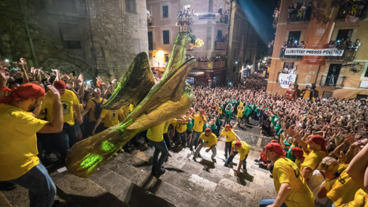 Imagen de la Baixada de l'Àliga del año 2019.