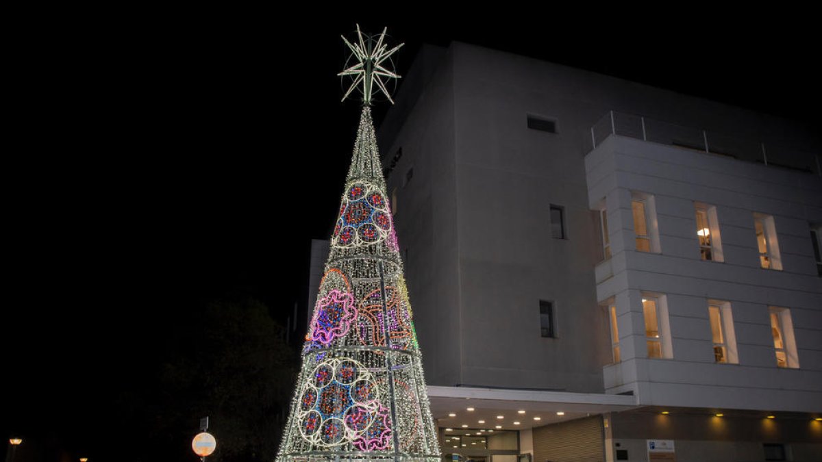 Imatge de la il·luminació nadalenca a Vila-seca.